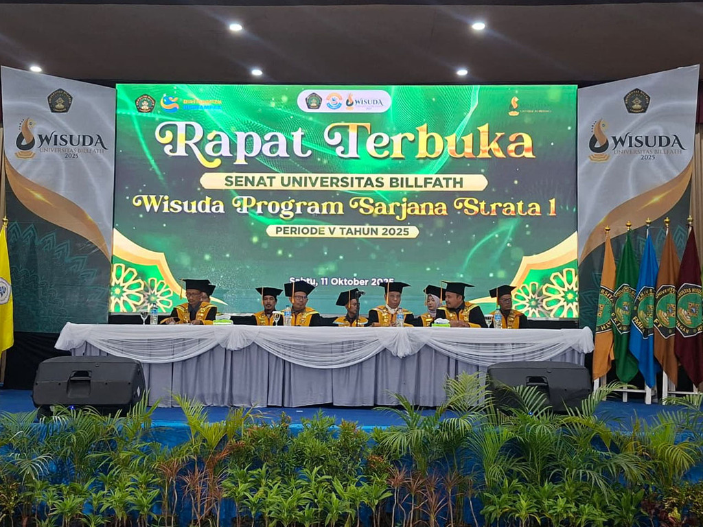 Universitas Billfath Lamongan Gelar Rapat Terbuka Senat Wisuda Sarjana Periode V Tahun 2025